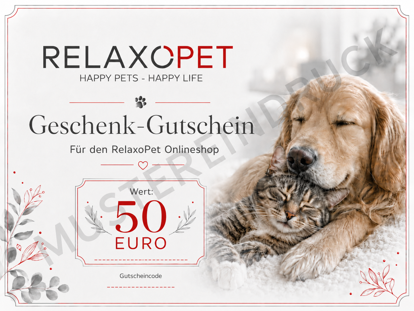RelaxoPet-Geschenkgutschein