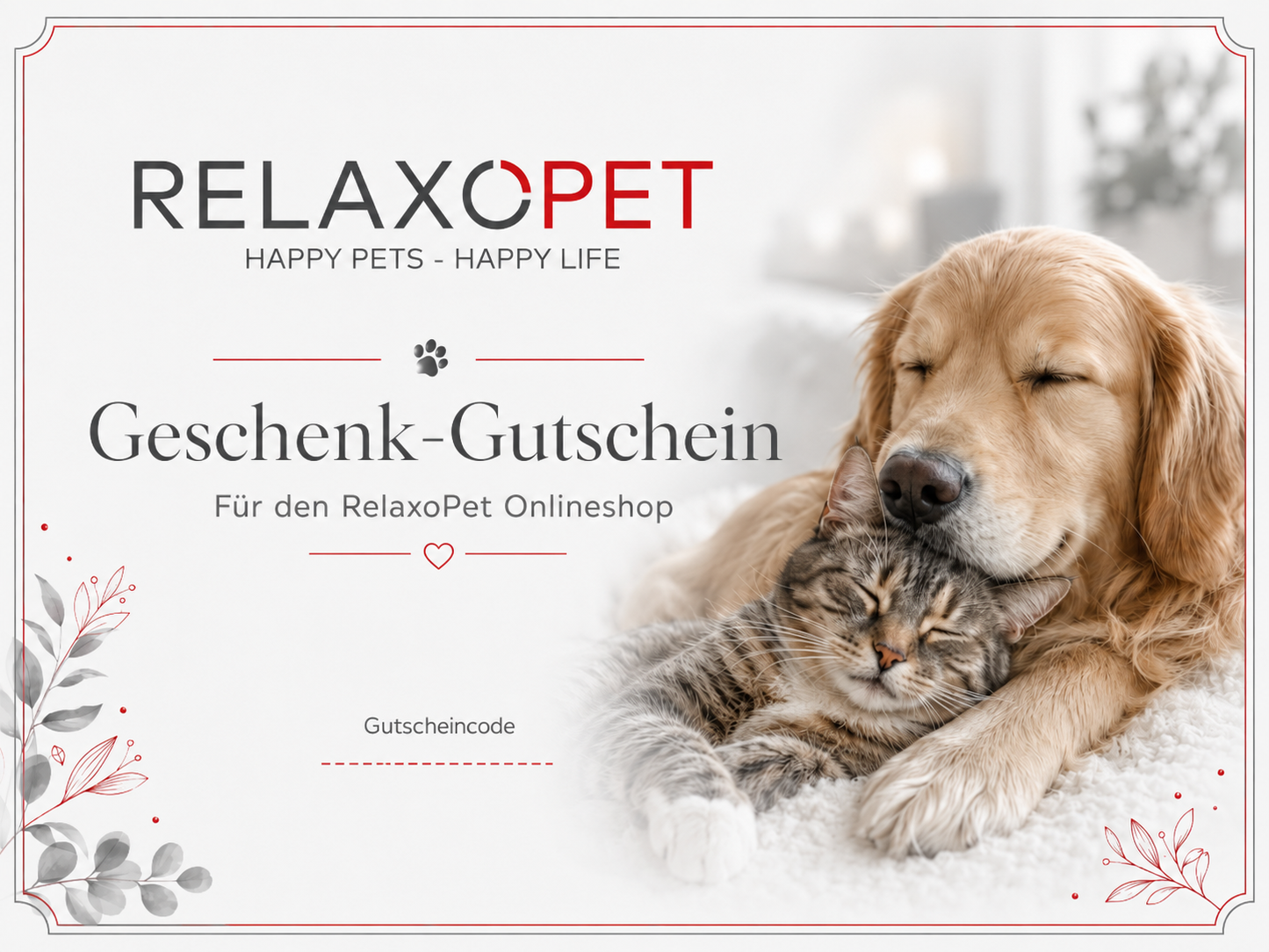 RelaxoPet-Geschenkgutschein