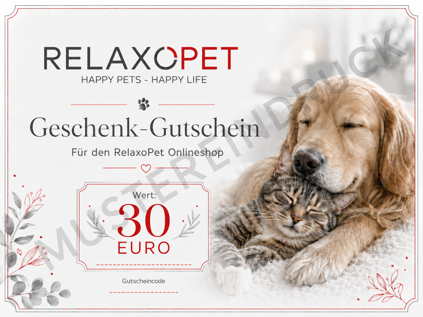 RelaxoPet-Geschenkgutschein